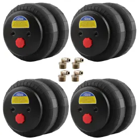 Ul0q56 Maxpeedingrods 4 Packs Standard 2500 Lb Air Ride Suspension Bellows Bag 1/2 Inch Npt Single Port