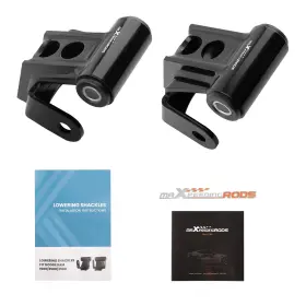 Uwxz7h Maxpeedingrods 2 Inch Drop Lowering Shackles Leaf Springs Kit For Dodge Ram 1500 2500 3500 03-23
