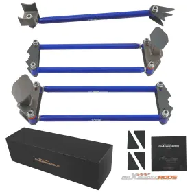 Vj9pol Maxpeedingrods Universal Weld On Parallel 4 Link Suspension Kit Pan Hard Bar For Car Air Ride