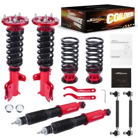 W9ycnj Maxpeedingrods Coilovers 24 Step Damper Suspension Kit For Ford Mustang 2005-14