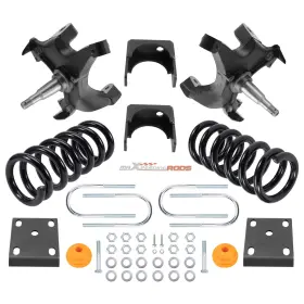 Wdc39s Maxpeedingrods Front 4 Inch Rear 6 Drop Kit For Chevrolet Gmc C1500 1988-1998 With 1.25inch Rotors V8