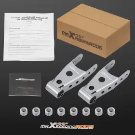 Wiom5h Maxpeedingrods Rear 2 Inch -3 Lowering Drop Shackle Kit For Chevy Silverado 07-18