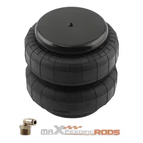 Wt762o Maxpeedingrods Air Bellows Spring Bag Suspension Standard 2500 Lb Part 1/2 Inch Npt For Dodge Ram