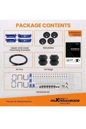 X008trelbd Maxpeedingrods Air Suspension Bag Kit 5000lb-chevyc10-30 Ford F-150-350 Ram1500- 3500 Gmc 15-35 #2