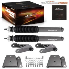 X2dvni Maxpeedingrods 4 Inch Rear Lowering System For Ford F100 Ranger 2wd 73-79 With Drop Hangers And Shackle