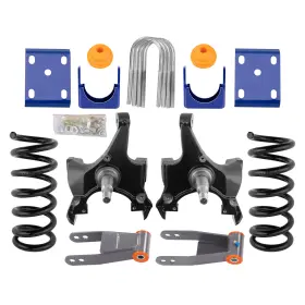 X5ms4v Maxpeedingrods Front 5 Inch Rear 7-8 Drop Kit For Chevrolet Gmc C1500 88-1998 With 1.25 Rotors V8