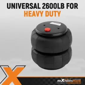 Xbark7 Maxpeedingrods Heavy Duty Air Suspension Spring Bag Standard 2600 Lbs Part 1/2 Inch Npt Single Port