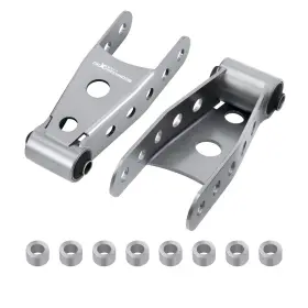 Maxpeedingrods Xkf12m 2 Inch -3 Rear Lowering Drop Kit Shackles For Chevy Silverado 1500 2007-18 Steel