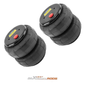Y0mvi6 Maxpeedingrods Set Of 2 2600 Lb Universal Air Bellow Spring Bag Single Port For Dodge Ram