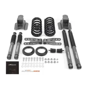 Y2zks5 Maxpeedingrods Complete Suspension Set For Dodge Ram 1500 2wd 94-99 Front 2-3 Inch Rear 4 Drop
