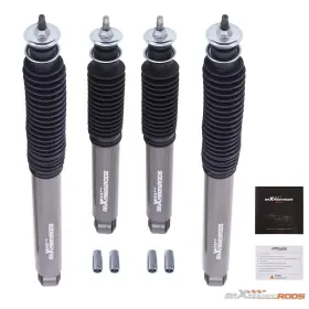 Y98ka2 Maxpeedingrods Carbon Steel Drop Shocks For Ford F100 F150 2wd 65-79 3/6 Inch Lowering Kit