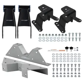 Ya5mw6 Maxpeedingrods Rear Lowering Shackles And Hangers With C-notch For Gmc C15 /c1500 / C1500 73-87