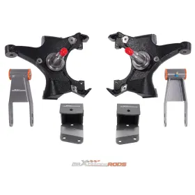 Yfnpe5 Maxpeedingrods Front 2 Inch Rear 3-4 Drop Kit For Chevrolet Gmc C1500 88-1998 With Shackles