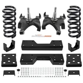 Ymh4t6 Maxpeedingrods Front 4 Inch Rear 6 Lowering Kit For Chevrolet Gmc C1500 1988-98 With 1.25 Rotors V8