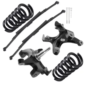 Zkn1r0 Maxpeedingrods Front Rear 4 Inch Lowering Kit For Chevrolet Gmc C1500 1/2 Ton 1988-1998 2wd