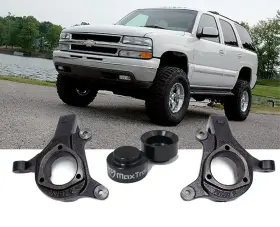 Mxt700930 Maxtrac Chevrolet Tahoe 2007-2013 2wd 3 Inch Front Spindles And 1.5 Lift Rear Spacers