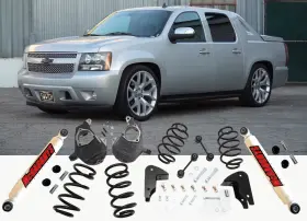 Mcg30012 Mcgaughys Avalanche 07-14 Lowering Kit 3 Inch Front 5 Rear Drop With Shocks