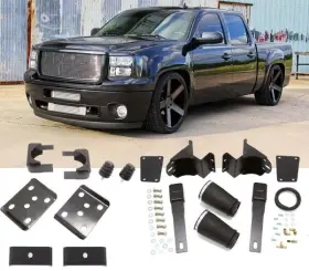 Mcg34047 Mcgaughys Gmc Sierra 1500 2007-2013 Rear 7 Inch Drop Axle Flip Kit With Air Helper