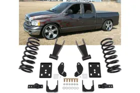 Mcg44004 Mcgaughys Ram 1500 2002-2005 2 Inch Front 4 Rear Lowering Kit 2wd Coils And Flip