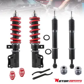 P143029p0107 Motorstarship 4x Full Coilover Shocks Struts For 2006 2007 2008 Honda Fit Front Rear Hardware