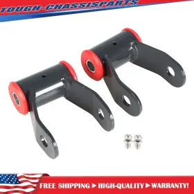 Tsp176970s Munirater 2pcs Rear Drop Shackles For 88-18 Chevy Silverado 1500 And Gmc Sierra C1500