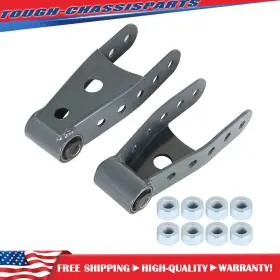 Tsp283560s Munirater 2pcs New 2 Inch -3 Rear Lowering Drop Shackle Kit For Chevy Silverado 1500 2007-2018
