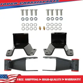 Tsp54390s Munirater 2pcs 4 Inch Rear Drop Lowering Hanger Shackle Kit For 65-72 Ford F-100 Pickup 2-door
