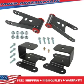 Tsp58320s Munirater For 1994-2002 Dodge Ram 2500 3500 New 2 Inch -4 Drop Shackles Hangers Lowering Kit