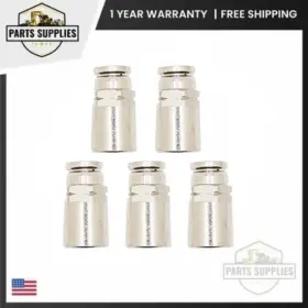 Inb105-104-020 Numatics Set Of 5 Np Brass Push-in Fitting 1/4 Inch Tube 1/8 Fnpt