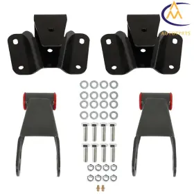 2616684 Nurniacl 4 Inch Drop Kit Leveling Lowering Shackles Hangers For 1973/1974-1996 Ford F100 2wd