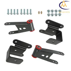 2683296 Nurniacl 2 Inch -4 Drop Shackles Hangers Lowering Kit For Dodge Ram 2500 And 3500 94-02 2wd 4wd