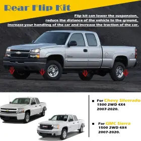 Nvqp-1476 Nv-auto 5-6 Inch Rear Drop Lowering Axle Flip Kit For Chevy Silverado 1500 Gmc Sierra 07-20 #2