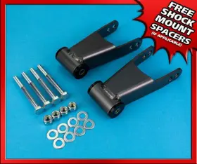71327 Off Roader Jeff 1-2 Inch Drop Powder Coated Shackles Lowering Kit Fits 04-08 Ford F-150 2wd 4wd