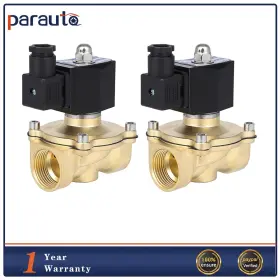 Pa843231p01 Parautostore Brass For 2pcs 1 Inch Npt 12v Electric Solenoid Air N/c Ride Suspension Valve