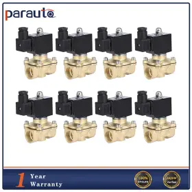 Pa843239p01 Parautostore Brass 8pcs 3/4 Inch Npt 220-240v Electric Solenoid Air N/c Ride Suspension Valve