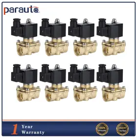 Pa843242p01 Parautostore Air Ride Suspension Valve Brass For 8pcs 3/4 Inch Npt 12v Electric Solenoid N/c