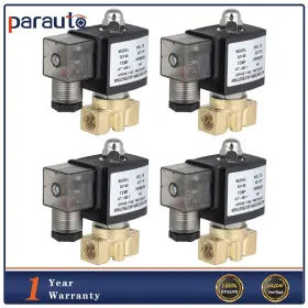 Pa843247p01 Parautostore 4pcs 1/4 Inch Npt 110-120v Air Suspension Valve Solenoid Brass Electric N/c