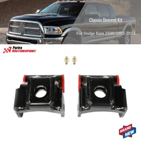Pt123606a Partra Drop Lowering Shackles 2ftft Leveling Kit For Dodge Ram 3500 2003-2011 2012 2013