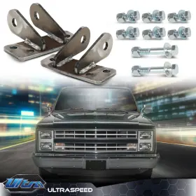 Ult-051506 Pit66 Fit For 1963-87 Chevy C10 C20 Lowered Truck Front Shock Relocation Extender Kit