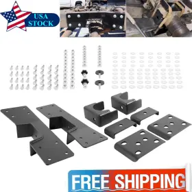 Pmqp107301 Pm-auto C-notch Rear Support And 6 Inch Drop Flip Kit For 99-07 Chevy Silverado C1500 Gmc Sier