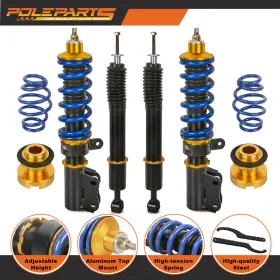 X1m143029x Poleparts Full Coilovers Shock Absorbers For 2006 2007 2008 Honda Lx Dx Ex Hatchback 1.5l