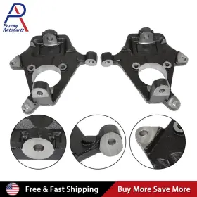 Em-1074-bk-2 Poseng 2 Inch Drop Lowering Spindles For Chevy Silverado Gmc Sierra 1500 2wd 4wd Awd 07-16