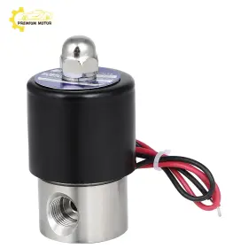 Pr128415e01 Premium Motoring 1 Solid 1/4 Inch Npt 12v Air Ride Suspension Valve Solenoid Electric Stainless Steel
