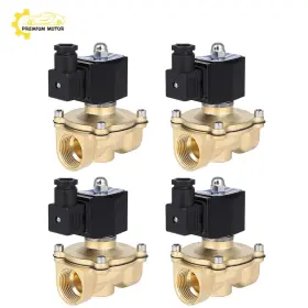 Pr843229e01 Premium Motoring 4x 1 Inch Npt Air Suspension Valve Brass Electric Solenoid N/c For Train Horn
