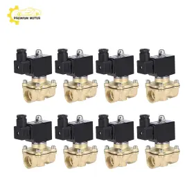 Pr843239e01 Premium Motoring Brass 8pcs 3/4 Inch Npt 220-240v Electric Solenoid Air N/c Ride Suspension Valve