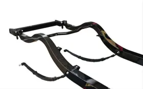 Rls5l-567 Real-deal Steel Lowering Springs Rear Leaf Type Black Chevy Pair