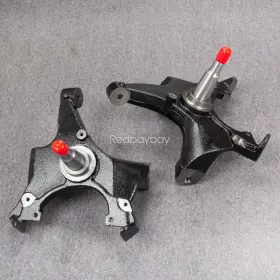 Se701008 Redlei 2 Inch Drop Spindles For Chevy Silverado C1500 Gmc Sierra 1.25 Rotor 2wd 88-98