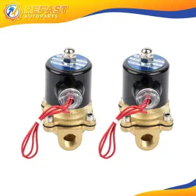 Re829116f01 Refast-autoparts 3/8 Inch Npt Set 2 Air Ride Suspension Valve Brass Electric Solenoid For Train Horn