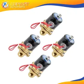 Re829117f01 Refast-autoparts 3/8 Inch Npt Set 4 Air Ride Suspension Valve Brass Electric Solenoid For Train Horn #3