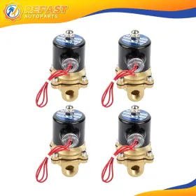 Re829117f01 Refast-autoparts 3/8 Inch Npt Set 4 Air Ride Suspension Valve Brass Electric Solenoid For Train Horn